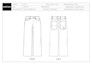 design denim jeans pant and complete tech pack